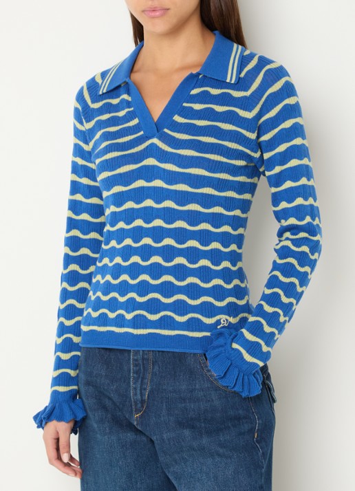 Damson Madder Silvia fijngebreide trui in merino wolblend