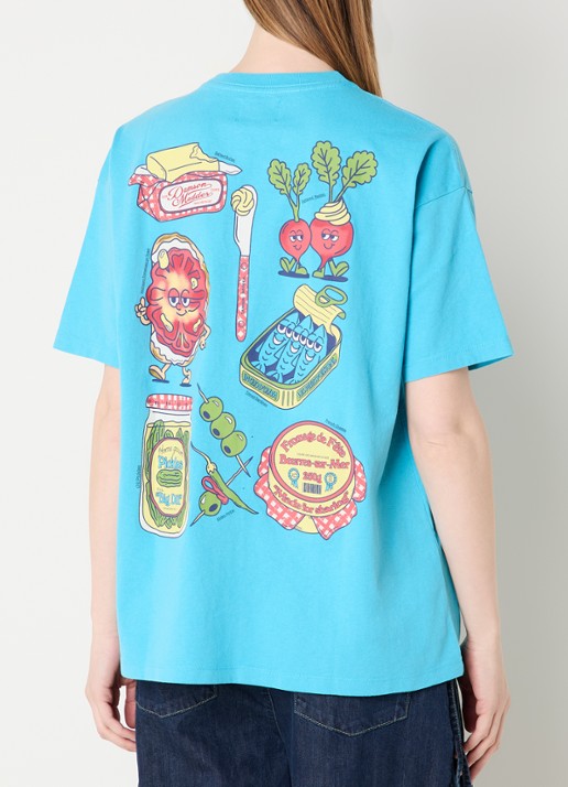 Damson Madder Snack Plate T-shirt met front- en backprint