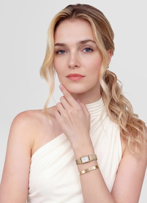 Daniel Wellington Bound mini horloge DW00100928 - voorkant 2 goud