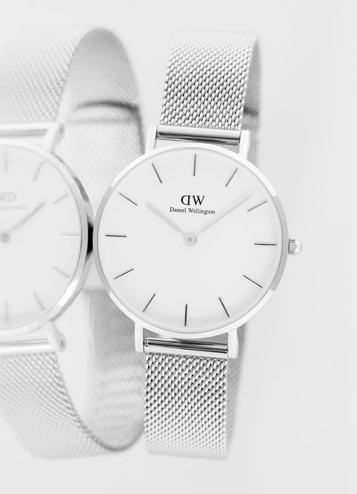 Daniel Wellington Horloge DW00100164 - detail zilver