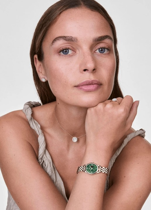 Daniel Wellington Ophelia Mini horloge DW00100804 - voorkant 6 goud