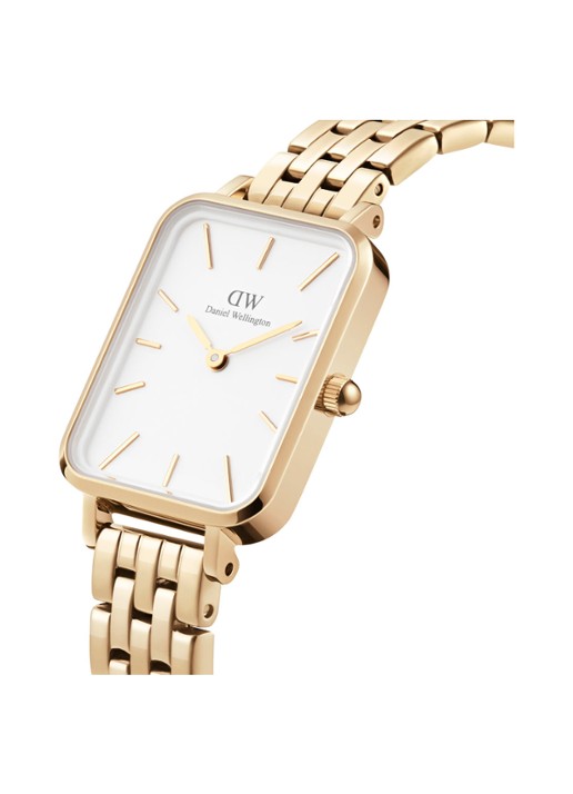Daniel Wellington Quadro Link horloge DW00100622 - voorkant 2 goud