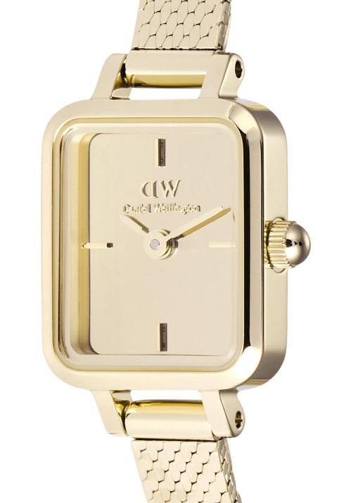 Daniel Wellington Quadro Mini Reflection horloge DW00100801 - detail 2 goud