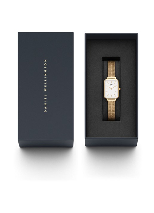 Daniel Wellington Quadro Pressed Evergold horloge DW00100556 - detail 5 goud