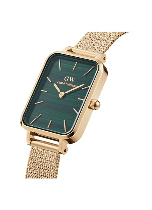 Daniel Wellington Quadro Pressed Evergold horloge DW00100561 - voorkant 2 goud