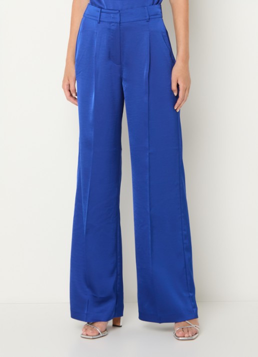 Dante 6 Jules high waist straight fit pantalon van satijn