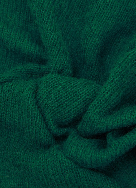 Dante 6 Skai sjaal in alpaca wolblend 160 x 70 cm - detail 2 groen