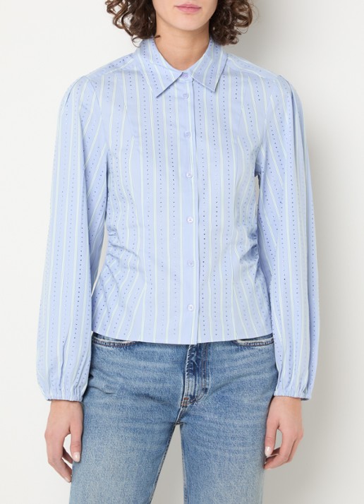 Dante 6 Therese blouse met strass en streepprint