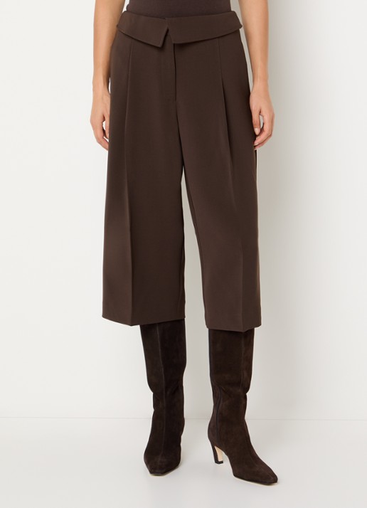 Dante 6 Tresor high waist loose fit korte broek met steekzakken