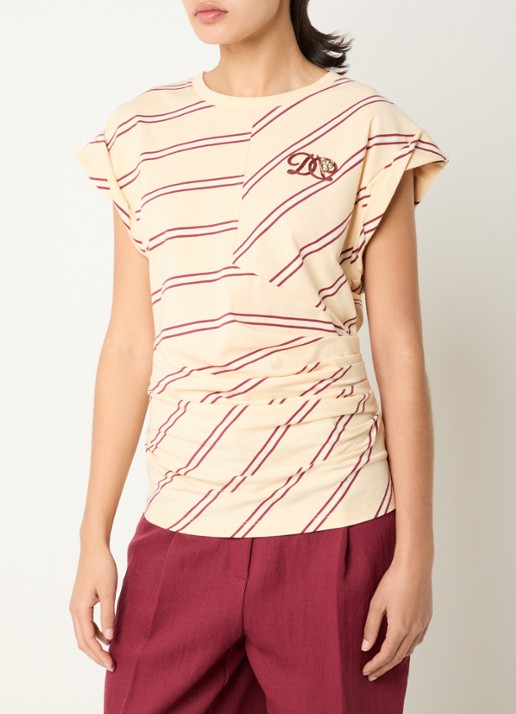 Dante 6 Vesna top met gedrapeerd detail