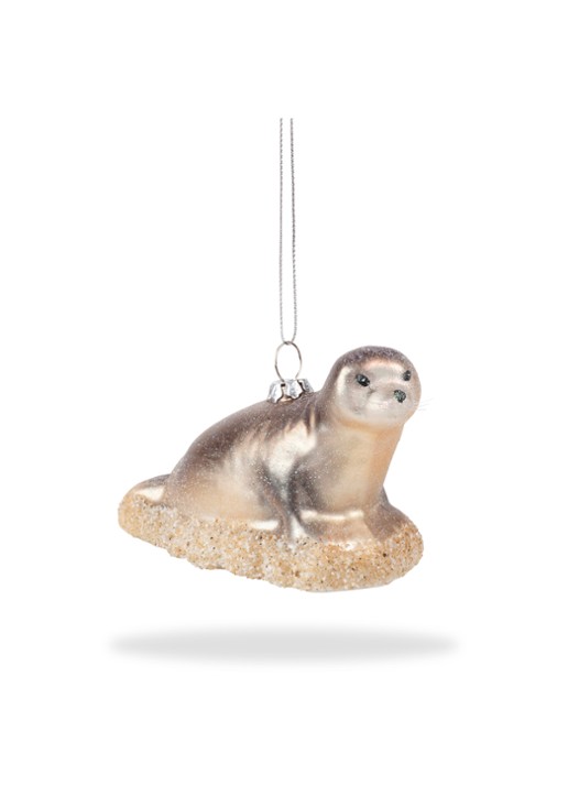 De Ballen Uit Zeehond kersthanger 7 cm