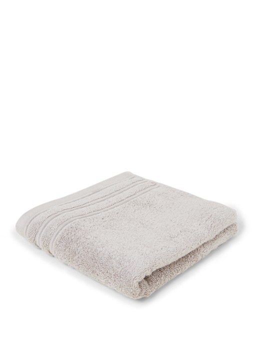 de Bijenkorf Home Evolution badhanddoek - 580 gr/m2 - 60 x 110 cm - voorkant 3 lichtgrijs