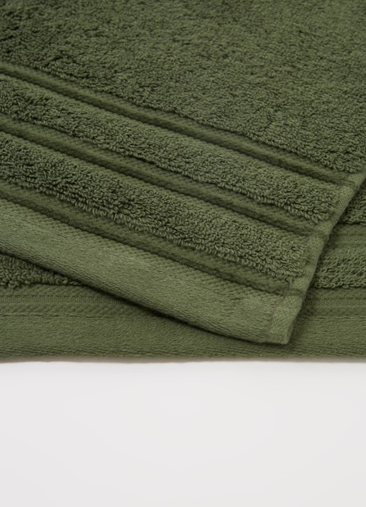 de Bijenkorf Home Evolution badhanddoek - 580 gr/m2 - 60 x 110 cm - detail 4 groen