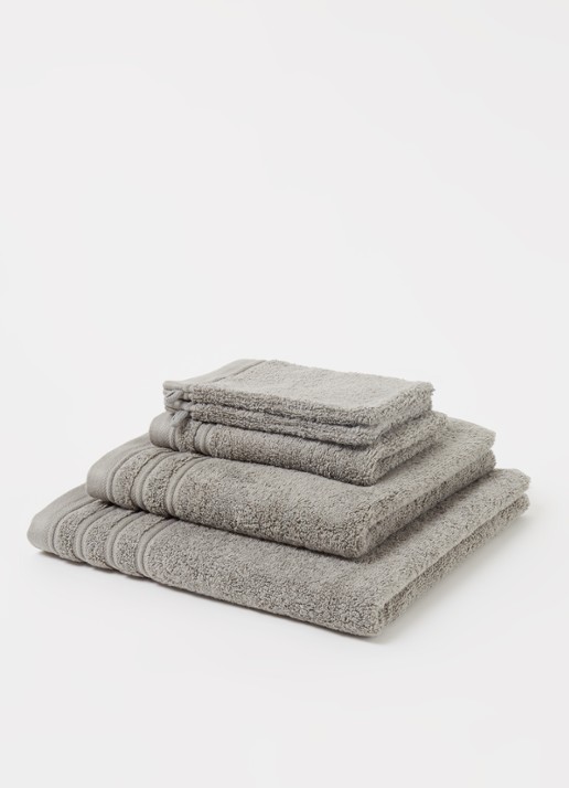 de Bijenkorf Home Evolution badhanddoek - 580 gr/m2 - 60 x 110 cm - voorkant 2 lichtgroen