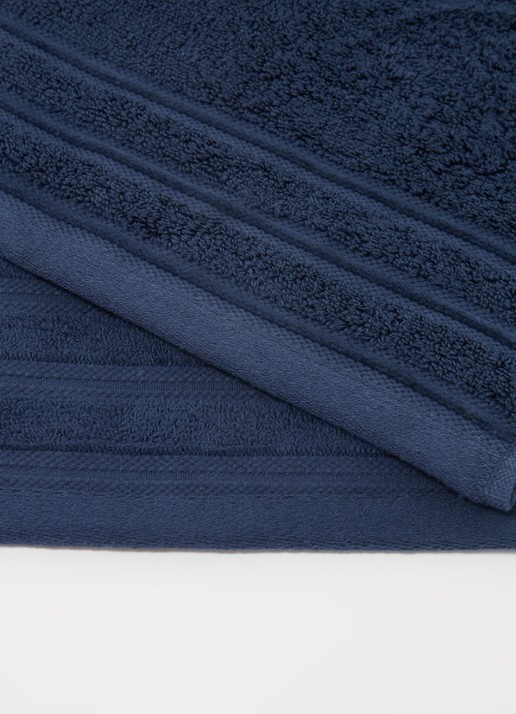 de Bijenkorf Home Evolution badhanddoek - 580 gr/m2 - 60 x 110 cm - detail 4 donkerblauw