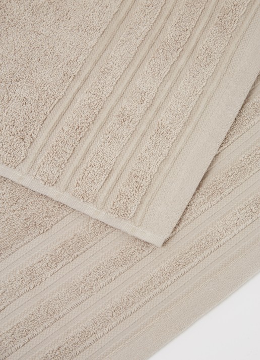 de Bijenkorf Home Evolution badlaken - 580 gr/m2 - 70 x 140 cm - detail 2 taupe
