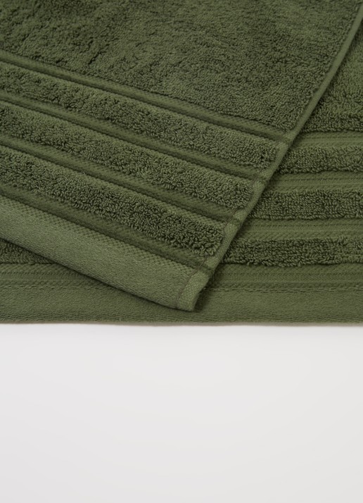 de Bijenkorf Home Evolution badlaken - 580 gr/m2 - 70 x 140 cm - detail 4 groen