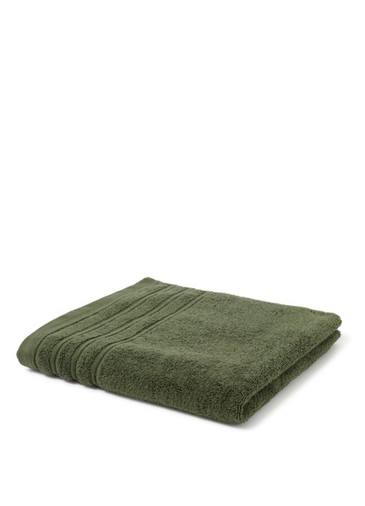 de Bijenkorf Home Evolution badlaken - 580 gr/m2 - 70 x 140 cm - voorkant groen