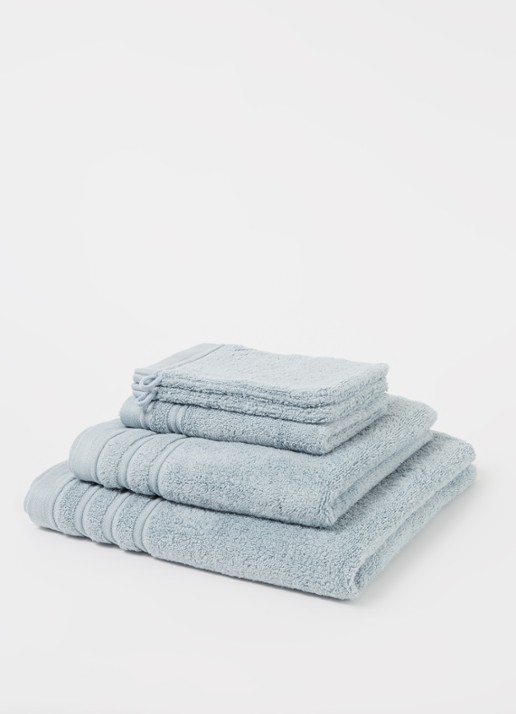 de Bijenkorf Home Evolution badlaken - 580 gr/m2 - 70 x 140 cm - detail 3 lichtblauw