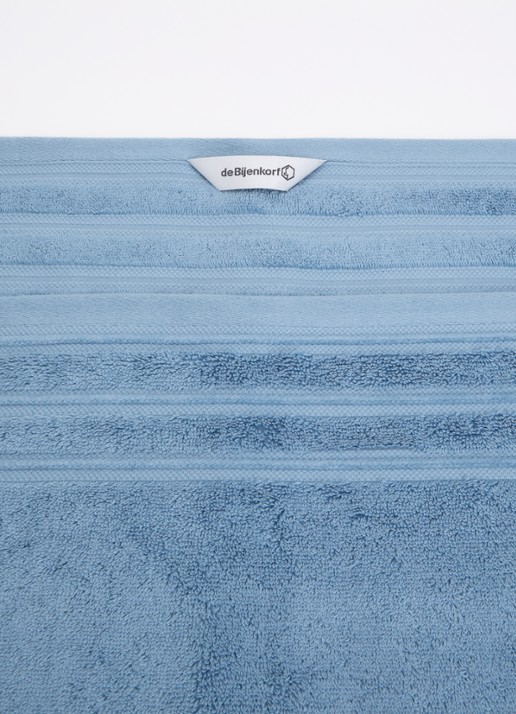 de Bijenkorf Home Evolution badlaken - 580 gr/m2 - 70 x 140 cm - detail 2 lichtblauw