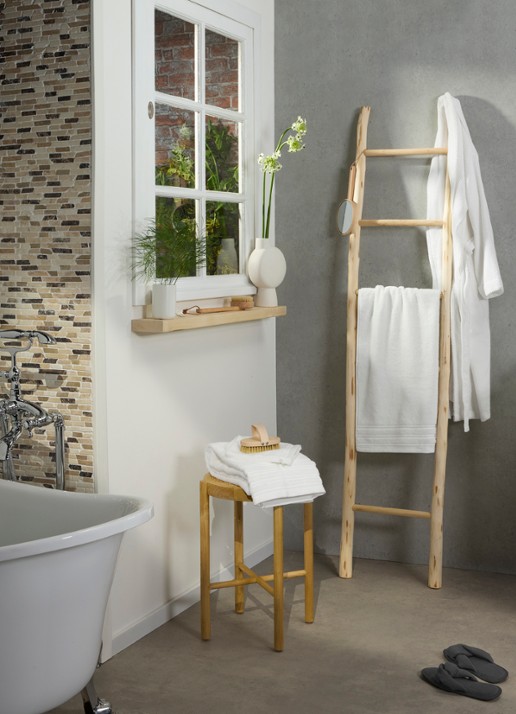 de Bijenkorf Home Evolution gastendoek - 580 gr/m2 - 30 x 50 cm - voorkant 2 wit