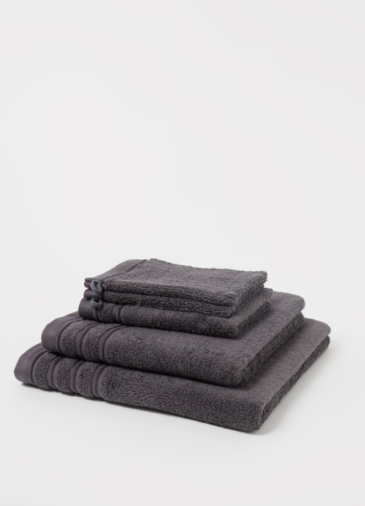 de Bijenkorf Home Evolution gastendoek - 580 gr/m2 - 30 x 50 cm - detail 3 antraciet