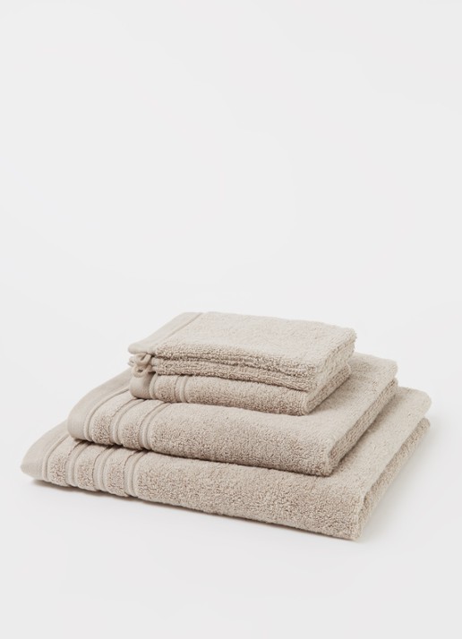de Bijenkorf Home Evolution gastendoek - 580 gr/m2 - 30 x 50 cm - detail taupe