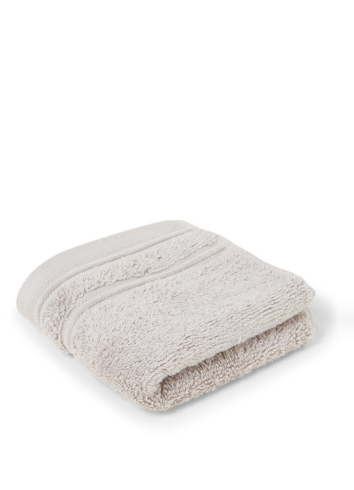 de Bijenkorf Home Evolution gastendoek - 580 gr/m2 - 30 x 50 cm - voorkant 3 lichtgrijs