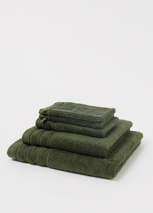 de Bijenkorf Home Evolution gastendoek - 580 gr/m2 - 30 x 50 cm - detail 3 groen