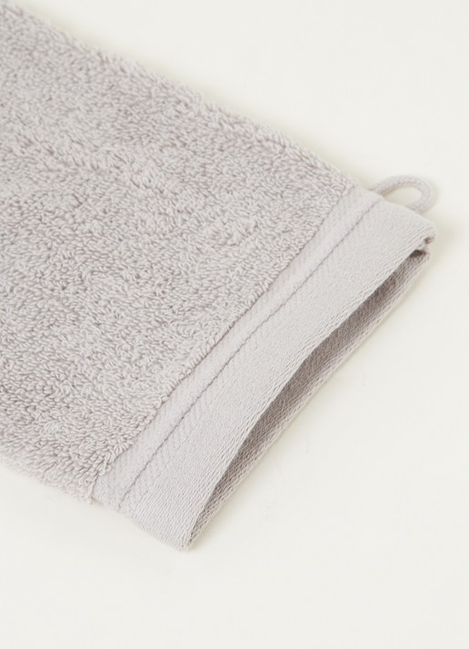 de Bijenkorf Home Evolution washand- 580 gr/m2 - 16 x 21 cm set van 2 - detail 2 grijs