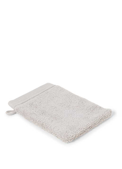 de Bijenkorf Home Evolution washand- 580 gr/m2 - 16 x 21 cm set van 2 - voorkant 3 grijs