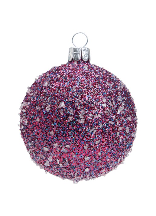 de Bijenkorf Home Glitter kerstbal 7 cm