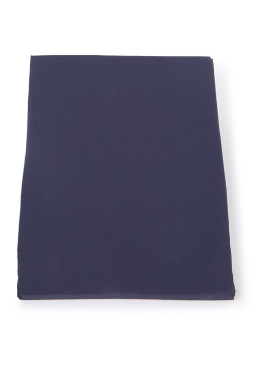 de Bijenkorf Home  hoeslaken van katoen perkal 200TC, hoekhoogte 30 cm - voorkant donkerblauw