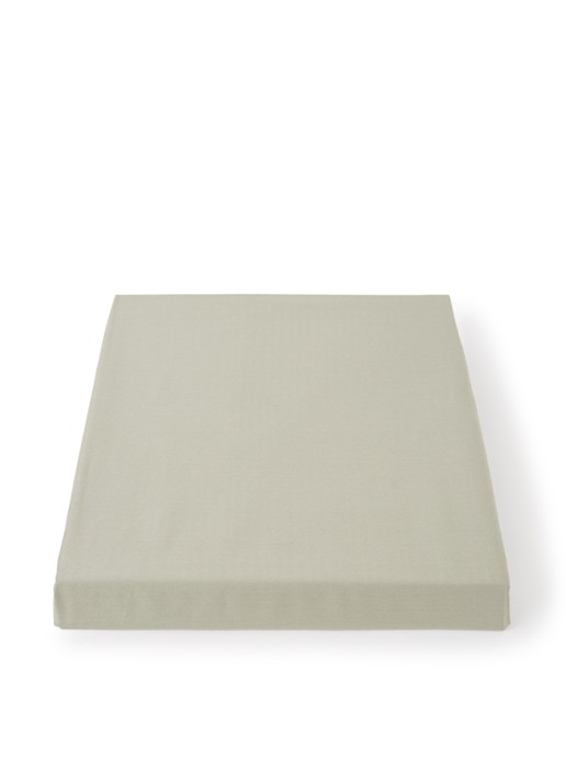 de Bijenkorf Home Hoeslaken van  katoensatijn 300TC, hoekhoogte 30 cm - voorkant 3 groen