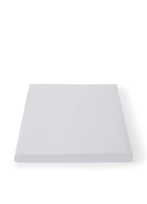 de Bijenkorf Home Hoeslaken van  katoensatijn 300TC, hoekhoogte 30 cm - voorkant 3 lichtgrijs