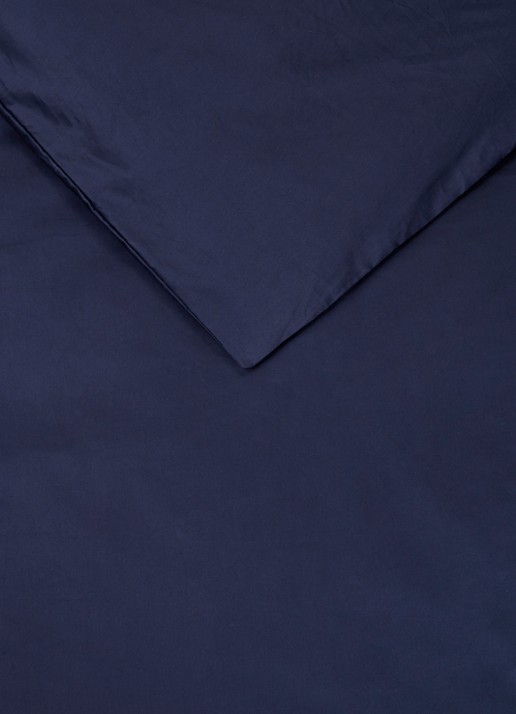 de Bijenkorf Home   katoensatijn dekbedovertrekset 400TC - inclusief kussenslopen - detail 3 blauw