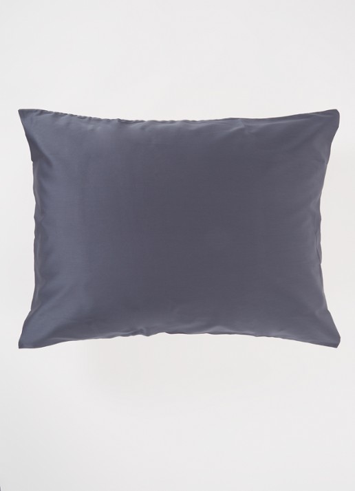 de Bijenkorf Home Kussensloop van  katoensatijn 300TC in 2-pack - detail indigo