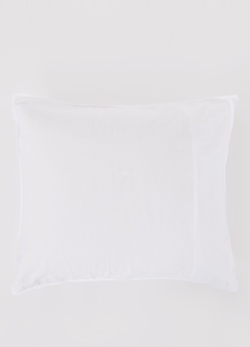 de Bijenkorf Home Kussensloop van  katoensatijn 300TC in 2-pack - detail 2 wit