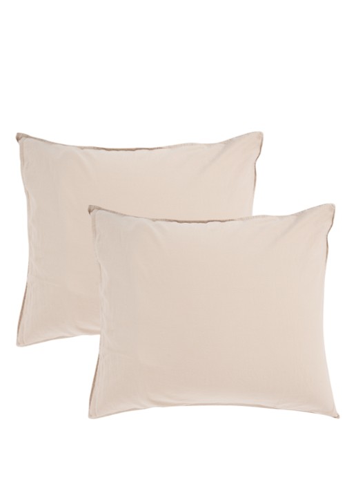 de Bijenkorf Home Kussensloop van  katoensatijn 300TC in 2-pack