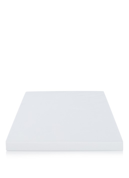 de Bijenkorf Home Organic hoeslaken van biologisch katoen perkal, hoekhoogte 30 cm - voorkant lichtgrijs