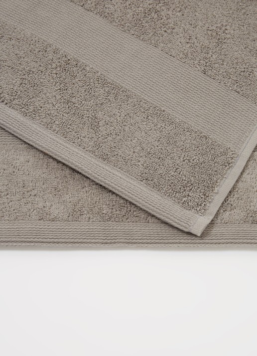 de Bijenkorf Home  Softness badhanddoek - 600 gr/m2 - 60 x 110 cm - detail 3 grijs