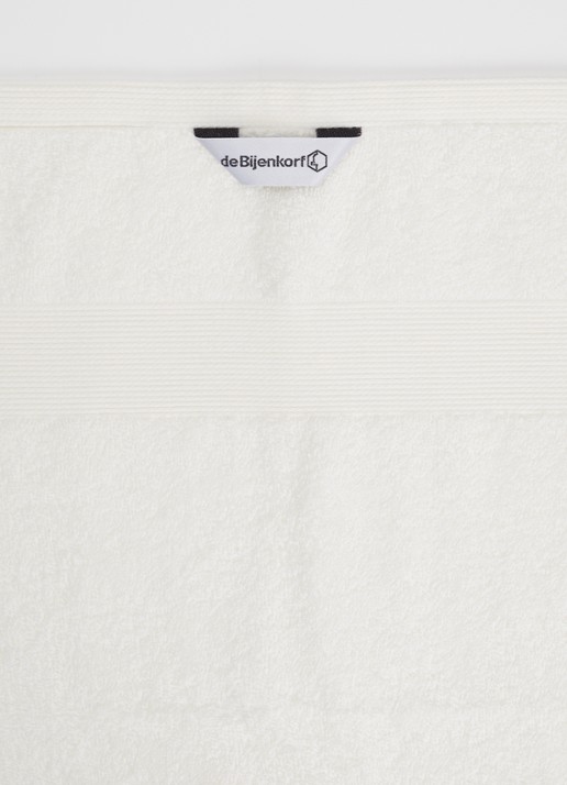 de Bijenkorf Home Softness badhanddoek - 600 gr/m2 - 60 x 110 cm - detail 2 wit