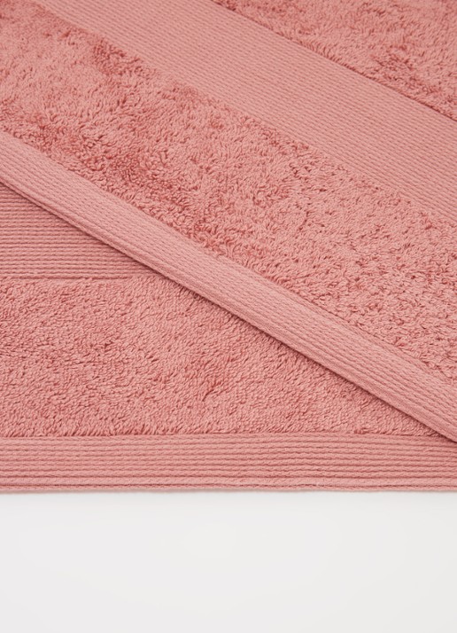 de Bijenkorf Home  Softness badlaken - 600 gr/m2 - 70 x 140 cm - detail 2 roze