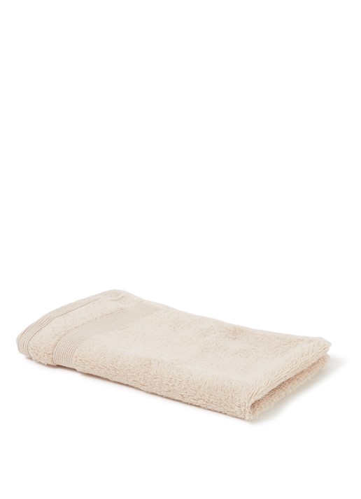 de Bijenkorf Home  Softness gastendoek - 600 gr/m2 - 30 x 50 cm - voorkant 2 beige