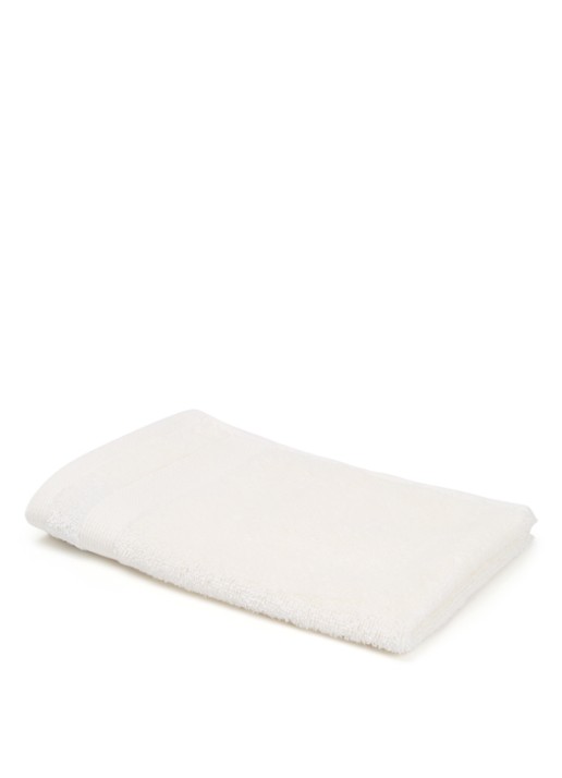 de Bijenkorf Home Softness gastendoek - 600 gr/m2 - 30 x 50 cm - voorkant 2 wit