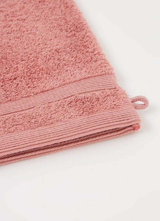 de Bijenkorf Home  Softness washand - 600 gr/m2 - 16 x 21 cm set van 2 - detail 4 roze