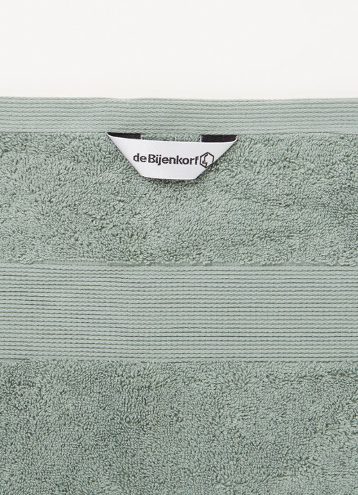 de Bijenkorf Home  Softness washand - 600 gr/m2 - 16 x 21 cm set van 2 - detail 3 zeegroen