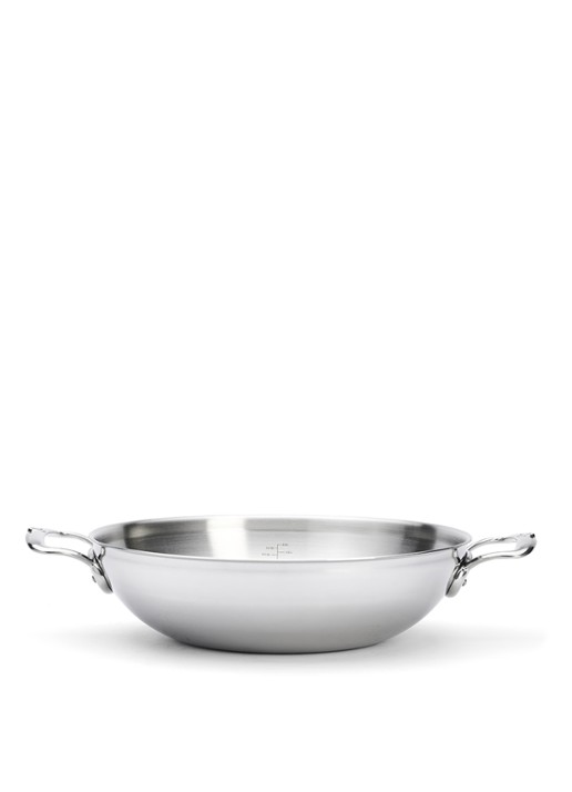 De Buyer Affinity wokpan ø 32cm - voorkant 2 zilver