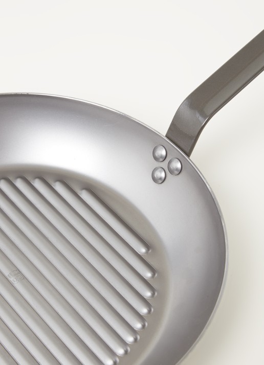 De Buyer Mineral B grillpan Ø32 cm - detail grijs