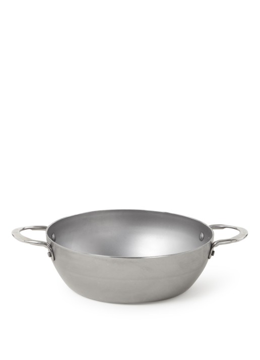 De Buyer Mineral B wokpan Ø24 cm - voorkant 2 zilver